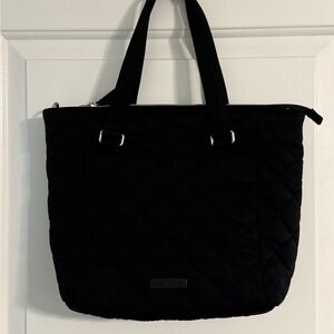 Vera Bradley Black Tote Spacious and Versatile